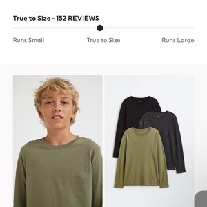 H&M Boys Long Sleeves (3 pack)
